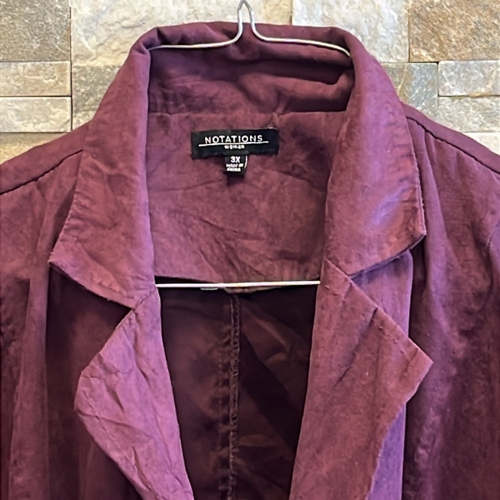 Notations Women's Purple Jacket - Picture 2 of 3
